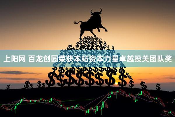 上阳网 百龙创园荣获本站资本力量卓越投关团队奖